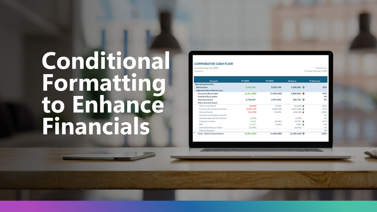 Conditional Formatting to Enhance Financials